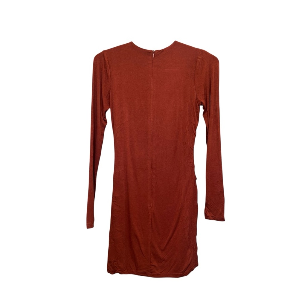 Superdown Cold Shoulder Mini Dress - Rust - Size S - Picture 4 of 6